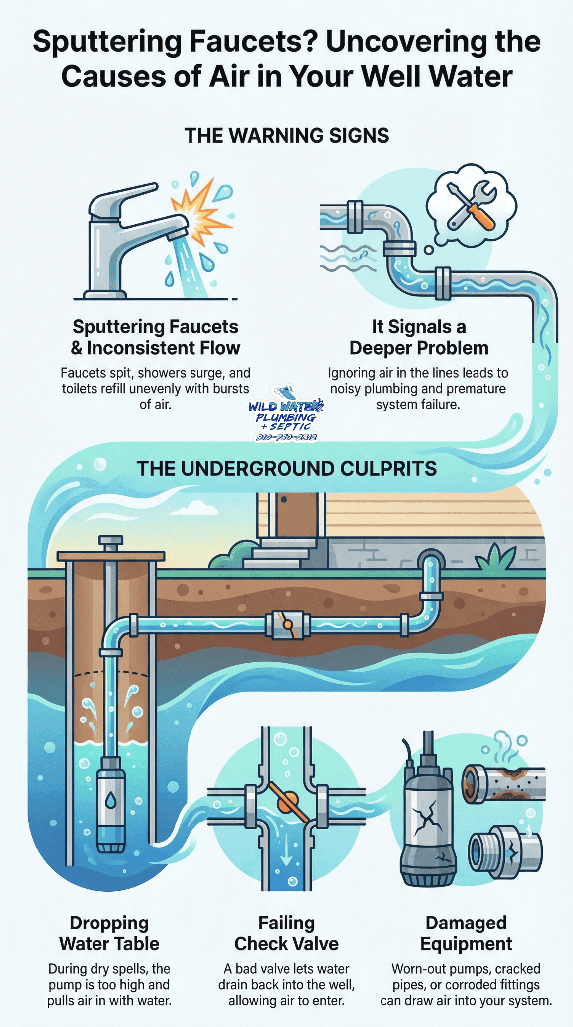 Causes of Air in Well Water Causes of Air in Well Water