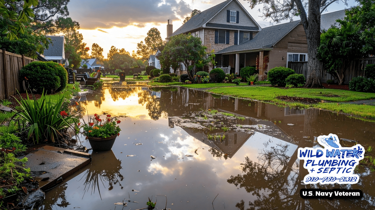 Septic System Destruction When Yard Flooding Hits Coastal North Carolina